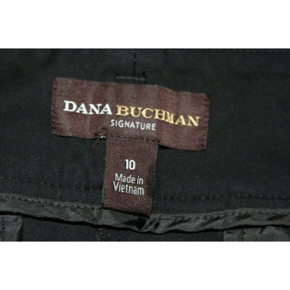 Dana Buchman Signature Short Bermuda Walking Black Cotton Womens Size 10 - Picture 3 of 5